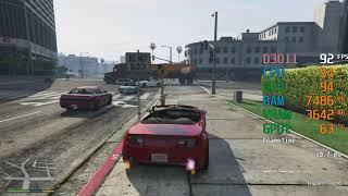 GeForce GTX 1650 SUPER -- AMD Ryzen 5 3400G -- Grand Theft Auto V GTA V FPS Test