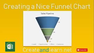 Creating a Nice Sales Pipeline - Funnel Chart! Excel Create and Learn.