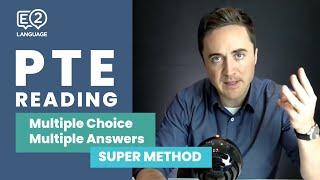 PTE Reading: Multiple Choice, Multiple Answers | SUPER METHOD!