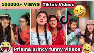 Prisma Princy funny  Tiktok videos|| Nepali funny video of popular twins || part1||NepaliViralVideos