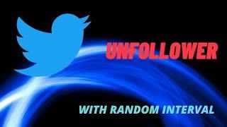 Twitter Unfollow Everyone at once with random interval (mass unfollow app-script) chrome extension
