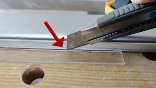 Acrylglas (Plexiglas) richtig schneiden mit dem Cuttermesser - Tipps + Tricks