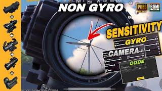 Non Gyro No Recoil sensitivity  | Best NON GYRO SENSITIVITY SETTINGS BGMI / PUBG || copy & used 