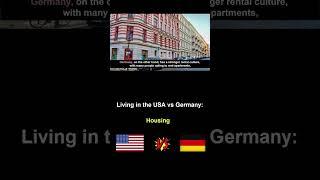 Living in the USA vs Germany #housing