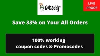 Godaddy coupon code & Promo codes  |  100% Working codes for Domain , Hosting & More ! #godaddy
