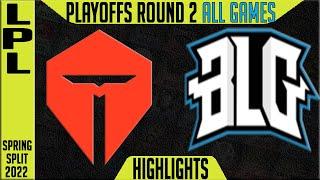 TOP vs BLG Highlights ALL GAMES  | LPL Spring Playoffs Round 2 | TOP Esports vs Bilibi Gaming