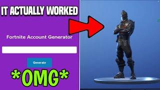 I used a STACKED Fortnite Account Generator That Actually WORKS...