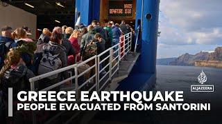 Tourists and residents flee Santorini as earthquakes hit Greek island