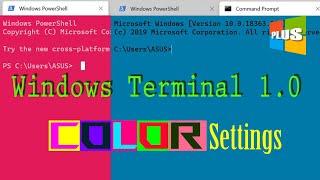 Customize Windows Terminal 1.0 | Background / Foreground / Cursor Color and Cursor Shape Settings