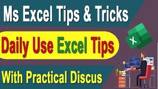 Daily Use Excel Tips And Tricks | Excel Practical Tips And Tricks | Excel Data Entry Tips |