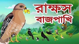 রাক্ষস বাজপাখি - rakkhosh bajpakhi - বাংলা মজার কার্টুন - bengali rupkothar golpo -  BinBin Cartoon