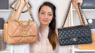 Chanel 19 Vs Classic Flap Bag Comparison Review & Outfits | WHICH IS BEST?