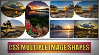 How to make css multiple  image shapes || css || css border radius #css  @learnwithcode102