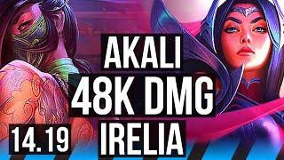 AKALI vs IRELIA (MID) | 48k DMG | EUW Master | 14.19