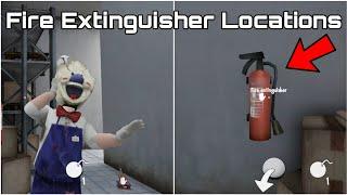 All Fire Extinguisher locations in Ice Scream 4