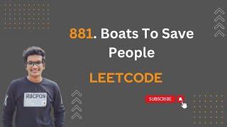 881.Boats To Save People || Leetcode Daily Challenge|| Two pointers