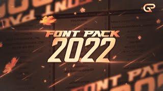 FONT PACK 2022 for gfx and vfx designers | graphilic | pc and android.