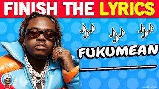 Finish The Lyrics - Most Popular Songs Rap Music Edition Quiz