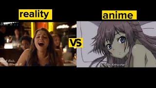 (funny memes) shot on iphone Reality vs anime memes #15