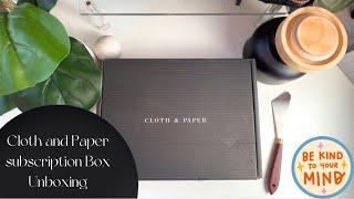 July 2023 Stationery and Penspiration Subscription Box Unboxing | Cloth and Paper