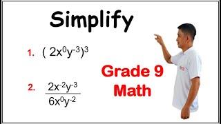 Math 9 Simplify expressions using laws of exponent #lawsofexponent #howtosimplify