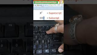 Useful Shortcut Keys || Shortcut Keys || Superscript || Subscript #shorts