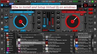 How to setup Virtual Dj on windows 10