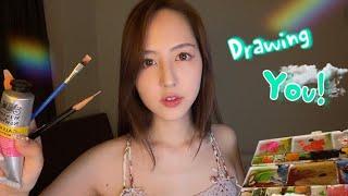 ASMR Drawing You In 5minutes! (Fast&Aggressive)