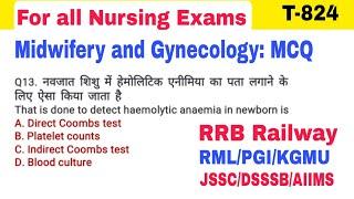 RRB Railway Nursing Superintendent Most important MCQ Questions and Answers by GS India