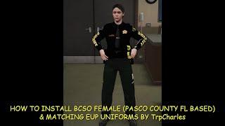 LSPDFR How to install Sheriff Deputy Female & EUP Outfits by TrpCharles