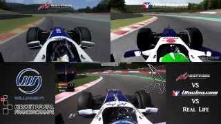 Assetto Corsa (Mod - Formula Corsa) vs iRacing vs Real Life - 2009 Williams FW31 @ Spa-Francorchamps