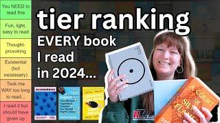 tier ranking EVERY BOOK I read this year... 2024 book review & ranking