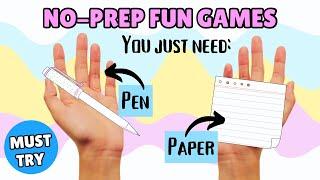 NO PREPARATION: Games & Activities for English Class! ONLY Pens & Papers