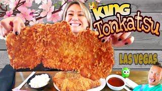 EXXXTRA CRISPY! King Tonkatsu Food Challenge | Miki Sudo Eats Biggest Pork Cutlet in Las Vegas