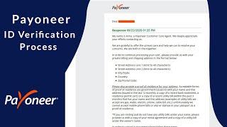 Payoneer  ID Verification problem Solve l 2020 ID Verification for Master Card l NID, Bank Verify