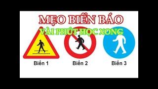 Mẹo giải toàn bộ câu hỏi biển báo thi bằng lái xe máy A1,A2 chỉ vài phút