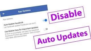 How To Turn Off Auto Update In Facebook App & Messenger For Android Mobile & Ios