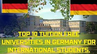 Top 10 Tuition Free Universities in Germany for international students