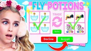 Trading FLY POTIONS ONLY In Adopt Me! (Roblox)