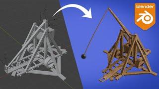 Build a Working Trebuchet in Blender: Rigid Bodies Tutorial