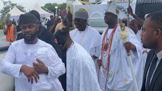 Arrival Of Ooni Of Ife and Seyi Tinubu To Davido And Chioma Wedding