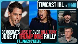 Democrats FURIOUS Over Kill Tony Puerto Rico Joke At Trump MSG Rally w/James O'Keefe | Timcast IRL