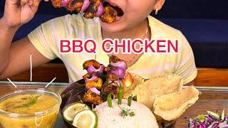 HAPPY HOLI | CHICKEN BARBEQUE MUKBANG | RAJMA CHAWAL | SALAD