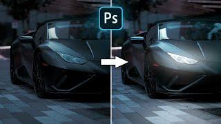 How To Turn On Car Headlights In Photoshop