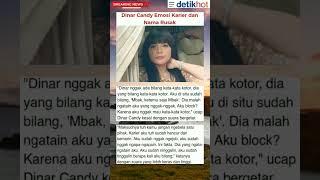 Dinar Candy Emosi Karier & Nama Rusak #netizen #artis #dinarcandy #pelakor #ayusoraya #viral