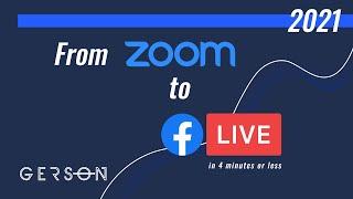 How to Schedule a Live Streaming with Zoom to your Facebook Page in 2021