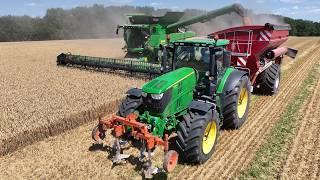 Weizenernte 2024 - Mähdrescher John Deere S785i - Wheat Harvest - large Combine Harvester & Tractor