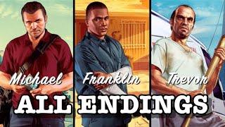 Grand Theft Auto 5 - All Endings (A, B, and C)