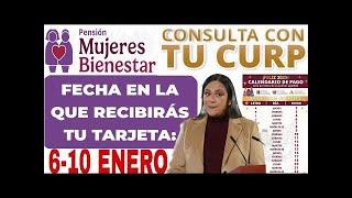 AQUÍ FECHA HORA Y LUGAR ENTREGA TARJETA ADULTOS MAYORES Y MUJERES 60-64 AVISO 6 ENERO