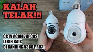 TERNYATA INI BEDANYA!! Bukti CCTV ACOME APC8S 4MP Lebih Baik Di Banding V380 PRO Bohlam Lampu